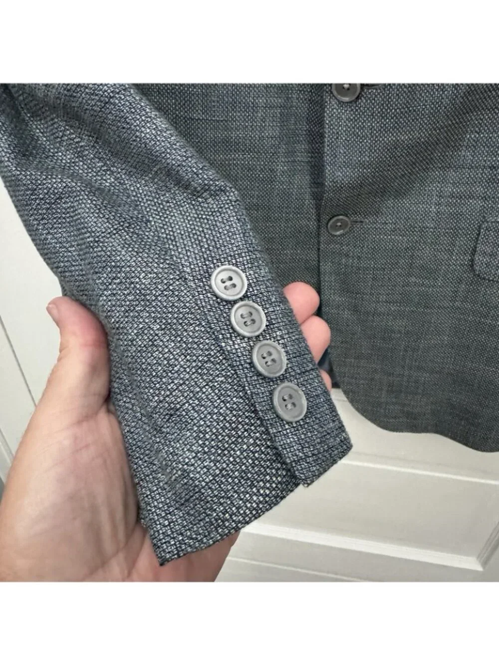 Jack Victor Lewis Gibson 42R Gray Sport Coat Blazer Italy Bamboo Canada